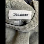 Zadig & Voltaire Zadig Voltaire athina patch OV Patchwork Sweatshirt Zip Size XS Boxy‎ Fit Green Photo 4
