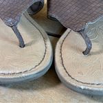 Dr. Scholls Dr. Scholl’s Womens Brown Woven Resonate Flat Thong Sandals Sz 8.5 Photo 4