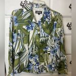 Kasper  Linen‎ Blend Tropical Print Blazer Photo 4