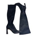 Nine West  Sizzle 2 Over The Knee Boot Size 9 Tall Faux Suede Black Heeled NEW Photo 1
