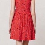 Anthropologie Anthro leifnotes red anchor sail boat dress Photo 1