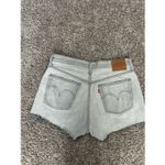 Levi's Levi’s 501 Premium Denim Original Shorts Jean Cut Off Hidden Button Fly Gray 32 Photo 2