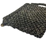 Vintage Lurex Black and Gold Macrame/Crochet Clutch Photo 7