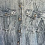 American Eagle  button down chambray long sleeve shirt dress 100% Lyocell XS Photo 4