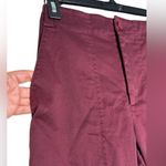 Proenza Schouler White Label Women Burgundy Cotton & Linen Tapered Pant Photo 6