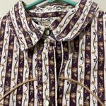 Ruff Hewn  size large western button up long sleeve floral striped corduroy feel Photo 1