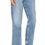 AGOLDE High Waisted Criss Cross Denim Straight Jeans Eternal Women's 25 Photo 1