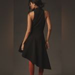 Anthropologie  Black Asymmetrical Pinstripe Dress Photo 3