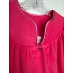 American Vintage NWT Vintage Evelyn Pearson Vel de Roi Velour Robe Pink USA Made snap front Large Photo 12