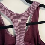 Lululemon Stripe Tank Wine Gray Photo 1