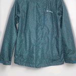 Columbia  Interchange Omni-Tech Jacket Hooded Green Red Dots Women's‎ Size Small Photo 2