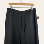Rachel Rachel Roy Black Split Wide Leg Satin Trouser Slack Pants Sz 10 NWT Photo 2