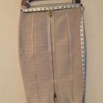 Beautiful Unbranded Body con Skirt with full length zipper.Size: L Tan Size L Photo 3