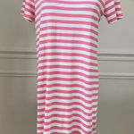 Southern Tide Stripe Tshirt Dress Pink Blue S Photo 0