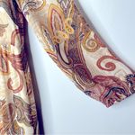 Julia Jordan Floral Print Long Sleeve Tiered Chiffon Midi Dress Size 2 Photo 6