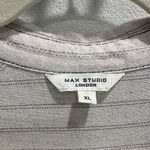 Max Studio Striped Button-Down Shirt Photo 1