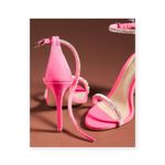 Anthropologie Schutz x  𖦹 Fabienne Crystal Stiletto Heel Sandal 𖦹 Acid Pink 𖦹 Photo 14