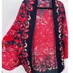 Floreat Women's Red Floral Kimono Cardigan Lightweight Open Front Boho Size undefined Photo 2