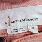 Anthropologie Light Orange Peach Denim Shorts Casual Sz 25 Photo 5