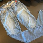 True Religion  faded blue jeans sz 24 waist casual/skinny fit Photo 0