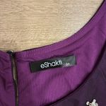 Eshakti  Women’s Sequin Tulle Shift Dress Bell Sleeve Mini Holiday Size S/6 Photo 3