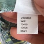 Loft Women's Green Plaid Ruffle Neck Long Sleeve Cotton Shirt Size Medium Photo 4