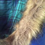 Old Navy Blue Fur Hooded Puffer Vest M Tall Photo 4