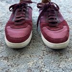 Hugo Boss  Women’s Cosmo Lace Up Tennis Classic Sneakers Maroon 40 Photo 5