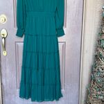 Halogen Teal Long Sleeve Dress Photo 5