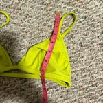Nu Swim Citron Yes Triangle Bikini Top Neon Yellow Green Photo 8