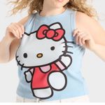 Hello Kitty  Light Blue Tank Top with Pink and Red Accents Photo 1