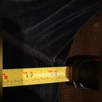 Calvin Klein Black Velvet Jacket Gold Zipper Hardware Over Sized Collard Sz XS Photo 11