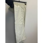 ZARA  Pants Size 2 Long Frayed Bottom Buttery Cream Photo 5