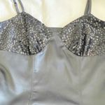 Betsey Johnson Y2K  Womens Top Sz XS Black Satin Corset-Style Sequin Gothic Edgy Photo 14