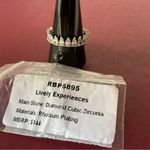 Bomb Party RBP5895 “Lively Experiences” Diamond CZ on Rhodium Size 11 Ring NWT Photo 3