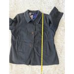 Avenue  Plus Size Jacket, Women's Gray 3/4‎ Sleeve Button Down Coat Photo 4