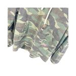 Sundry  Womens Hoodie Sweatshirt Green Pullover Camo Kanga Pocket Long Sleeve 2 Photo 4