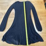 American Eagle  Outfitters Dark Grey Knit Sweater Dress Size Medium Ribbed Photo 9