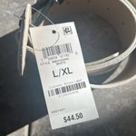 INC NWT  Woven Stretch Belt in White, New with Tag, Retail $44.50 Photo 4