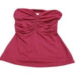 Susana Monaco  Size Small S Strapless Tube To Berry Burgundy Color Supplex Lycra Photo 0