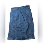 Guess Vintage Y2K Los Angeles Denim Skirt Front Zip O-Ring High Waist Photo 6