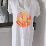 Wildfox Sun Scoop Neck Swim Coverup in White, Dress Beach Size S New w/Tag Photo 0