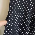 Anthropologie  Postmark Polka Dot Dress Black and White size S Photo 6