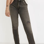 Madewell The Perfect Vintage Jean in Cosner Wash Knee Rip Edition Size 28 Photo 0