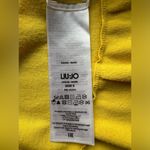 Liu Jo Knite Top With Ruffle Bottom Women's Yellow Sz S Photo 4