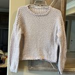 Yet Again  Sweater Mocha Textured Crewneck Womens Smsll Photo 0