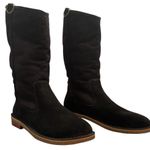 UGG  Daphne Womens Boots Black Size 11 Suede Shearling Lined 1008705 Discontinued Photo 3