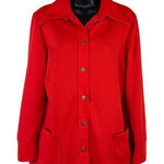 Vintage Red Casual Polyester Blazer Women’s Size 17/18 Photo 0