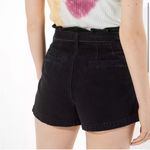 American Eagle America Eagle Black Mom High waisted shorts with belt/bow Photo 2