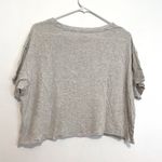 PINK - Victoria's Secret PINK VS VICTORIA'S SECRET Girlfriend Short Sleeve Cropped Tee Oatmeal Hearts L Photo 11